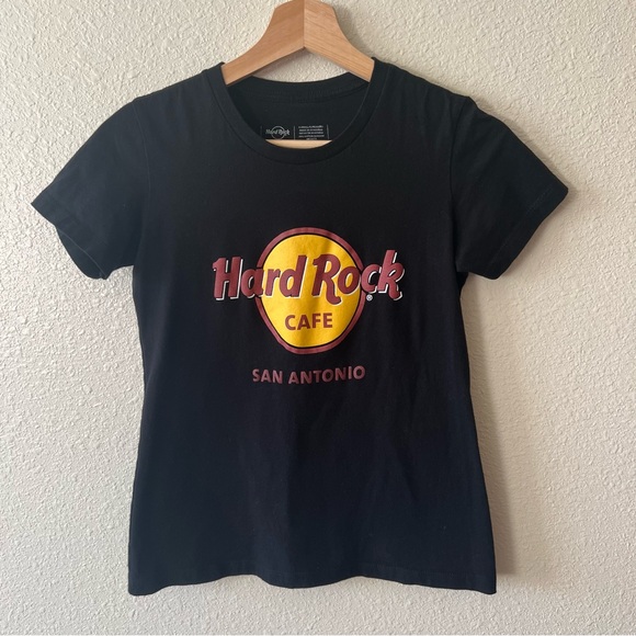 Hard Rock Cafe San Antonio Black Tee/Short Sleeve Size XS - Picture 2 of 4